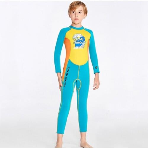 One Piece Neoprene Wetsuit Surf Swimming Suit For Kids Swimwear For Boys Swimsuit Children Diving Suit Snorkeling Clothes