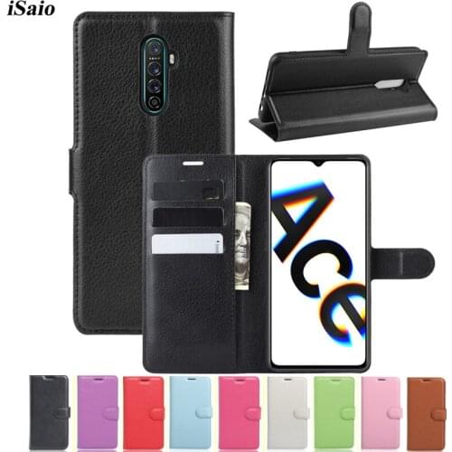 For OPPO Reno Ace Realme X2 Pro Wallet Case Leather Cover for OPPO Realme X2 Pro Flip Phone Case TPU Back Shell with Card Holder
