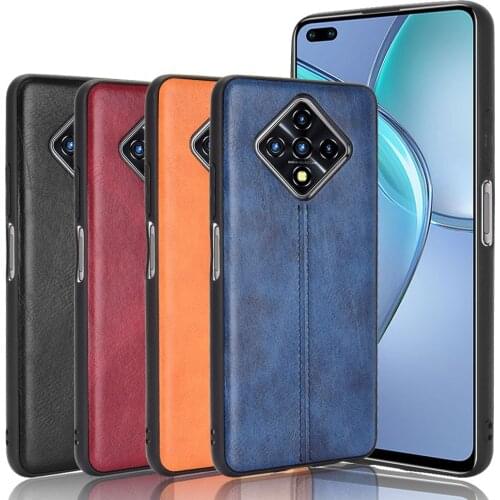 Case for Infinix Hot 9 Play Calfskin Leather Coque Business Para for Infinix HOT 10 Lite Note7 8i Capa S5 Pro Shell