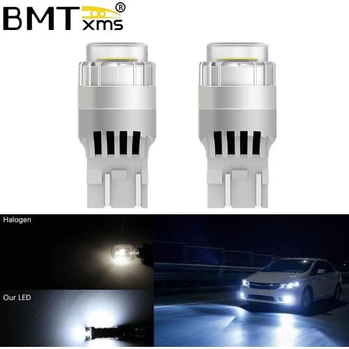 BMTxms 2x 7443 T20 W21/5W LED Light DRL Daytime Driving Lamp T10 W5W Width Clearance Lights Canbus For Lada Kalina Granta Vesta
