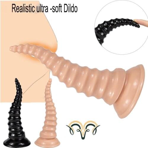 Simulation Antelope Backyard Anal Plug soft Dildo Prostate Massage SM Anal Dilator Vagina Stimulator Couple Masturbation Sex Toy