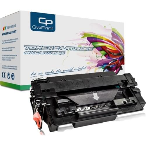 Civoprint compatible CE255A 255A 255 55A Laser Toner Cartridge for HP P3015 3015D 3015N 3015X 3015dn P301 LBP6750DN