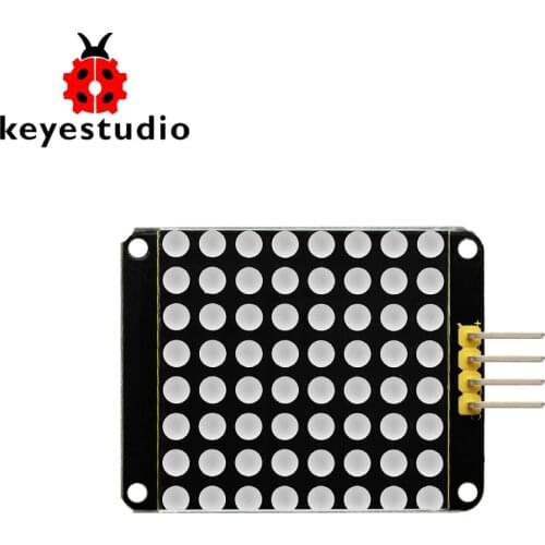Keyestudio Red Color Common Cathode I2C 8*8 LED Dot Matrix Module HT16K33 for Arduino DIY Electronic Projects