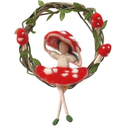 Fairy Needle Felting Kit for Beginners, 6"/15 cm Height, Elf Felting Starter Kit, Needle Felted Fairy, Felting Gift (No. 18)