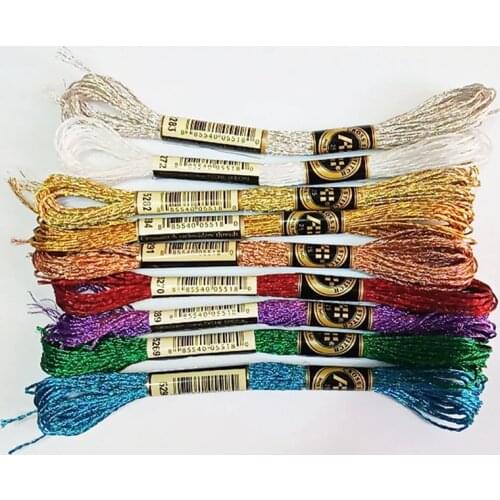 Threads Cross Stitch Floss 8 meters Embroidery Thread Floss Sewing Skeins Craft Knitting #C