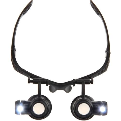 New 10/15/20/25X Magnifier Eye Glass Loupe Jeweler Watch Repair Kit LED Light For Repairing Precision Instruments