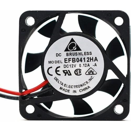 Delta New original 4010 12V 0.12A EFB0412HA 40mm double ball silent cooling fan for 40*40*10mm