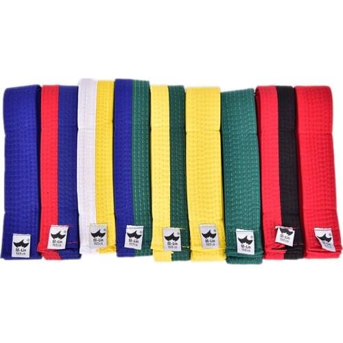 New High Quality Taekwondo Belt Karate Durable Comfortable Double Wrap Belt Professional Martial Arts All Colors
