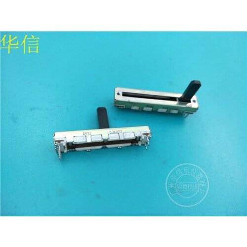 Original new 100% 4.5cm double linear slide fader potentiometer A50K plastic handle length 15MM (SWITCH)