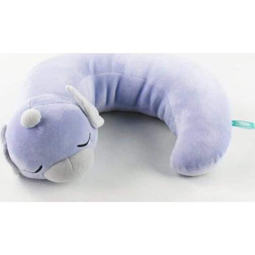 34cm Dragonair U neck Pillow Anime Cute Plush Toys Soft Stuffed Animal Doll Gift for Kids