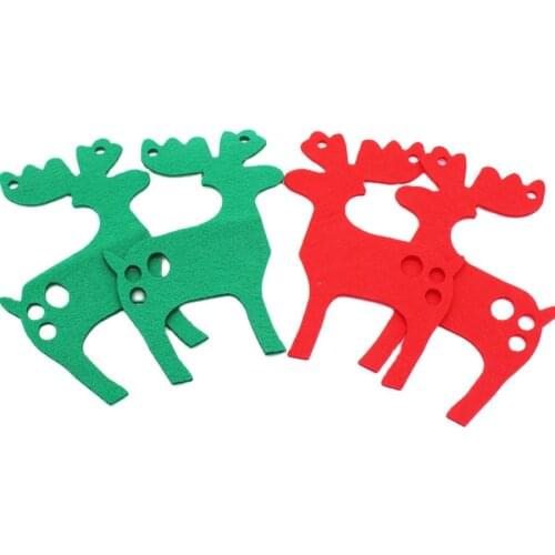 CMCYILING Felt Christmas Tree Deer For Kids Ornaments Children Christmas Decorative Sewing Craft Home Decoration