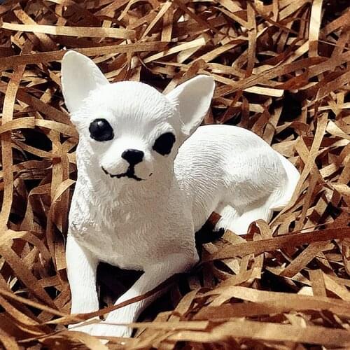 Chihuahua chocolate mousse cake decorative mold 3D aromatherapy plaster pendulum die silicone mold C1219