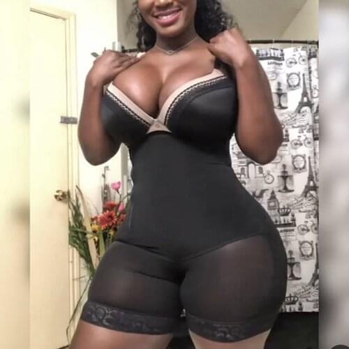 High Compression Waist Side Zipper One Piece Faja Colombiana Skims Butt Lifting Slimming Belly Tummy Shaper