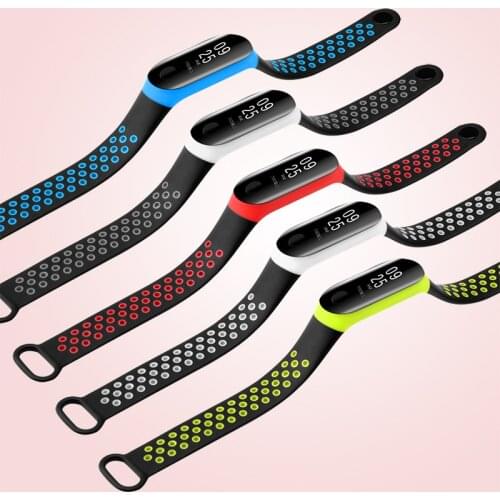 BOORUI Sports miband 3 strap Silicone Smart accessories correa wrist straps replacement my band 3 accessories with varied colors