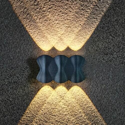 4W 6W 8W LED Wall Light Outdoor Waterproof Modern Simple Aluminum Patio Door Front Wall Sconce Villa Courtyard Garden Porch Lamp