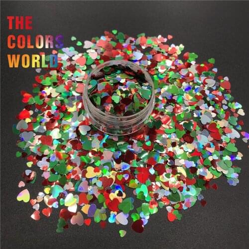 TCT-396 Heart Shape Valentines Day Nail Glitter Nail Art Decoration Makeup Henna Tumblers Craft Handwork Accessoires Festival