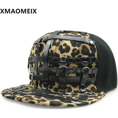 XMAOMEIX Novelty Personality Trend Hip Hop Caps For Men Women Flat Brim Cap Nightclub Bar Headdress Decoration Performance Hats