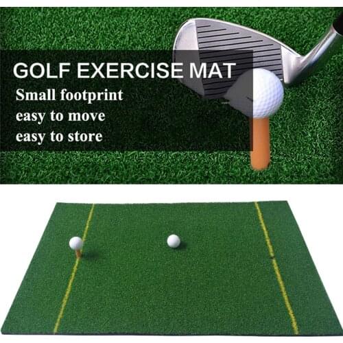 60cm x 90cmx1.5cm Indoor Outdoor Golf Carpet Mini Putting Ball Pad Two-way Practice Mat Washable Anti-Slip Green Golf Mat