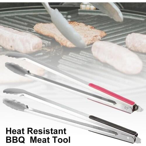 16inch Kitchen Accessories Barbecue Salad Food Clip BBQ Tongs Stainless Steel Kitchen Tools Multifunction Grill Tools