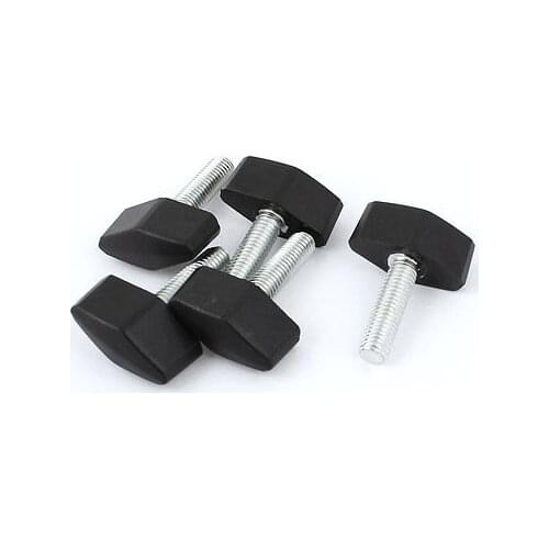5pcs M8x30mm Thread Rotating Adjustable T Clamping Handle Screw Knob