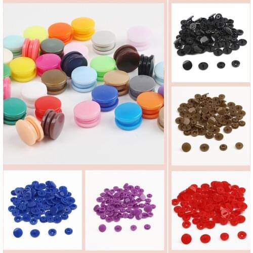 50Sets T5(12mm) Mixed Colors T5 baby Resin snaps buttons Quilt Cover Sheet Button Garment Stud Fasteners