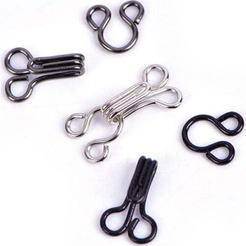 50pcs/lot Sewing Hooks And Eyes Closure Eye Sewing Closure For Bra Coat Jacket Sewing Accessories