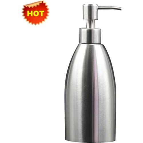 500ml High Quality 304 Stainless Steel Soap Dispenser Kitchen Sink Faucet Bathroom Shampoo Box Soap Container Refillable Bottle