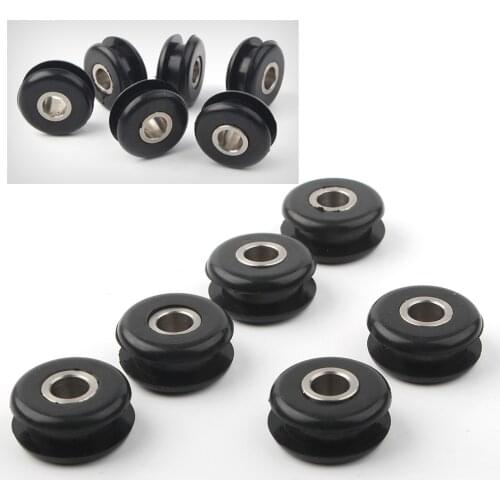 6Pcs/Set Motorbike Gas Tank Mounts Rubber Grommets For Harley Softail FXWG 11447 & 5775