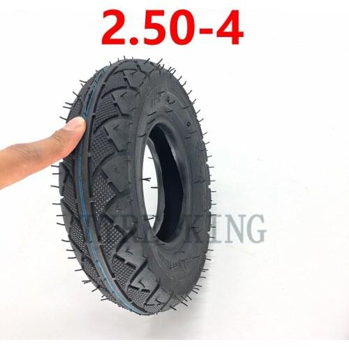 Motorcycle Accessory 2.50-4 Inner Outer Tire 2.80/ 2.50-4 Tube Tyre for Electric Gas Scooter Wheelchair Wheel