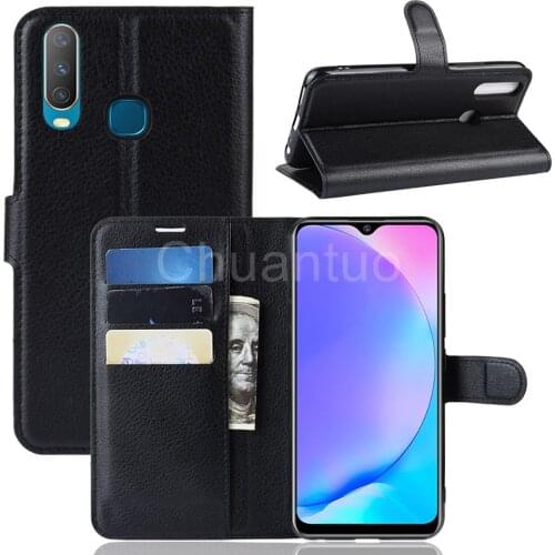 Book Style PU Leather Case Cover for Vivo Y17 Flip Wallet Phone Bags Cases with Stand for Vivo Y3