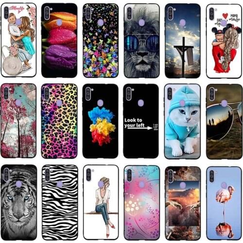 For Samsung Galaxy A11 M11 SM-A115F SM-M115F Case Cover Soft Silicone TPU Case For Samsung A11 M11 A 11 M 11 Cover Mother Shell