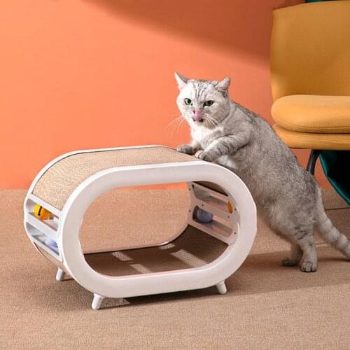 Cat Scratch Board Pet Products Cats Mint Toys And Bells Multi-Function Cat Bed Scratch Board Toys Pets Furniture Cats Products