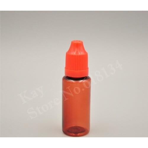 KAY YU DROPPER 15ml amber bottle, plastic dropper bottle 15 ml with childproof cap, liquid bottle wholesale