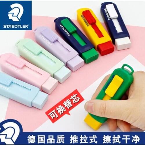 Kawaii Stationery Color Pushable Rubber Office Supplies Wipe Clean Gum Erasers