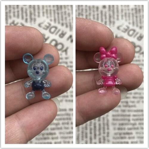 36piece 2.5cm classical transparent mickey mouse minnie mouse pvc figure toys baby mickey microlandschaft toys
