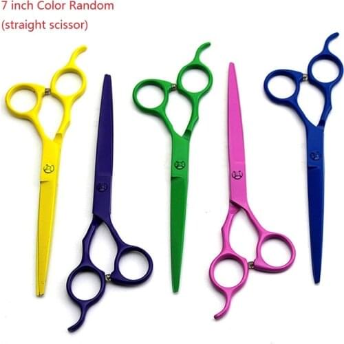 6" 7" Professional Color Stainless Steel Pet Grooming Scissors Dog Grooming Cutting Shears Hair Cutting Scissor