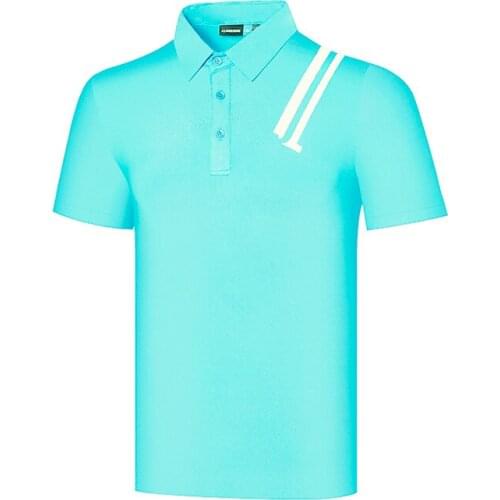 JL Golf Clothing Short-Sleeved Breathable and Quick-Drying Moisture-Wicking Sports Shirt Anti-Pilling New Mens Clothing