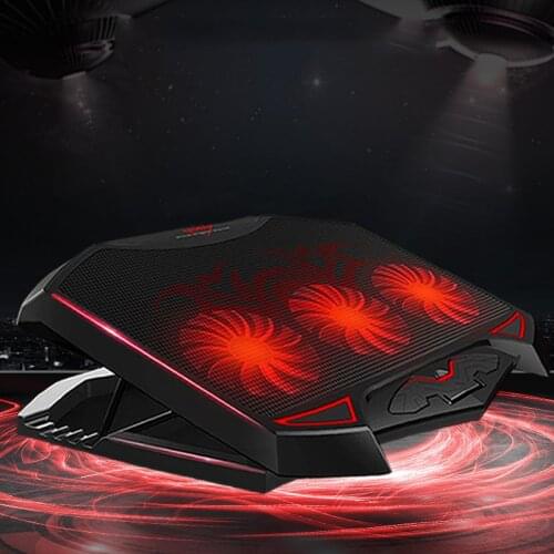Notebook 3 Fans Cooler fits 11 13 14 15 15.6 17 inch for Laptop PC Computer Cooling Pad for Gaming macbook pro air Laptop stand