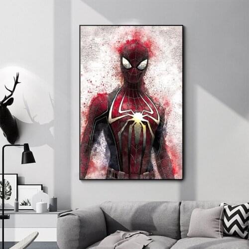 Spiderman Posters Canvas Painting Classic Superhero Movie Wall Art Picture Spider Man Pictures Prints Living Room Bedroom Decor