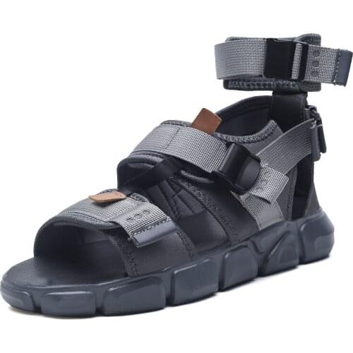 Hollow playa samool casual dress male sandal summer shoes walking comfort sport slip beach sandalia masculina outdoor 44 for s