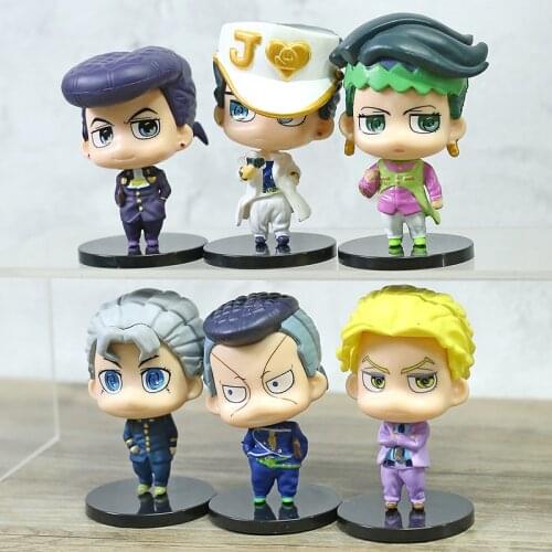 JoJos Bizarre Adventure:Diamond Is Unbreakable Josuke Koichi Nijimura Jotaro Figures 6pcs/set