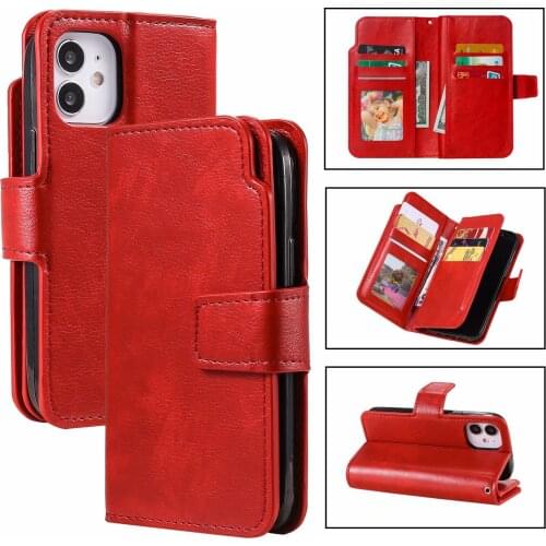 Luxury Leather Case For iPhone 8 7 6 6S Plus SE X XR XS Max Flip Wallet Case for iPhone 12 Mini 11 Pro Max Coque Business Funda