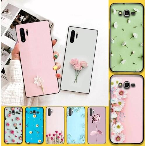 Rose pink flower Phone Case For Samsung Galaxy Note20 ultra 7 8 9 10 Plus lite J7 J8 Plus 2018 Prime