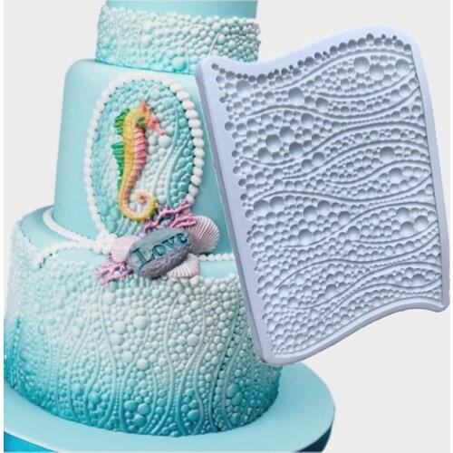 Ocean Series Silicone Cake Mould Bubble Pearl Cake Mould Fondant Cake Decoration Candy Chocolate Mold Baking DiY Pastry Tool