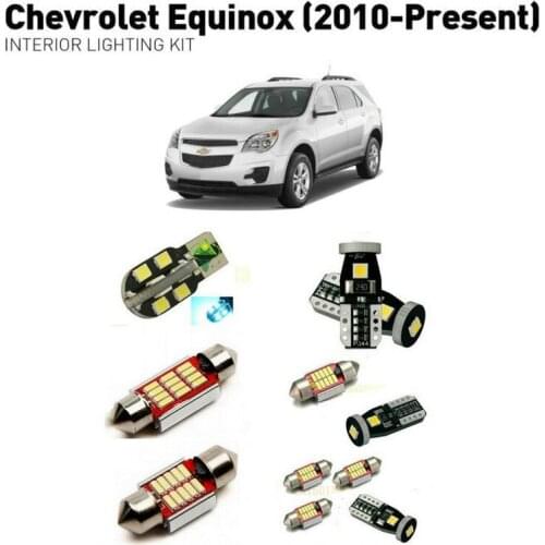 Led interior lights For Chevrolet equinox 2010+ 11pc Led Lights For Cars lighting kit automotive bulbs Canbus Error Free