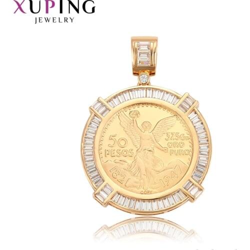 Xuping Jewelry Fashion Mexican Peso Shaped Trendy Pendant for Anniversary 33066