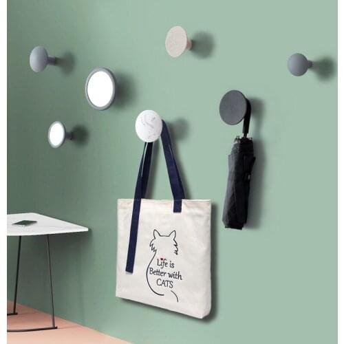 Mirror marble pattern creative resin wall hanging hooks bathroom kitchen modern room decor girls wind chimes nordic christmas