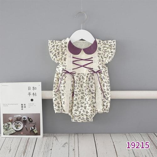 Toddler Girls Floral Bodysuit Baby Clothes Outfits Newborn Infant Sunsuit Jumpsuit High Quality Girls Bodysuit Jumpsuit Outfits