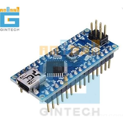 Free shipping 2pcs/lot for Arduino Nano V3.0 controller ATMEGA328P ATMEGA328 original FT232RL +USB cable