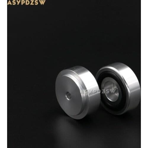 4PCS 30*13 Classic silver aluminum Audio amplifier Speaker damping pads Computer machine feet